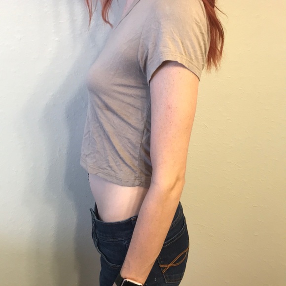 Tan Forever 21 Crop - Picture 2 of 3